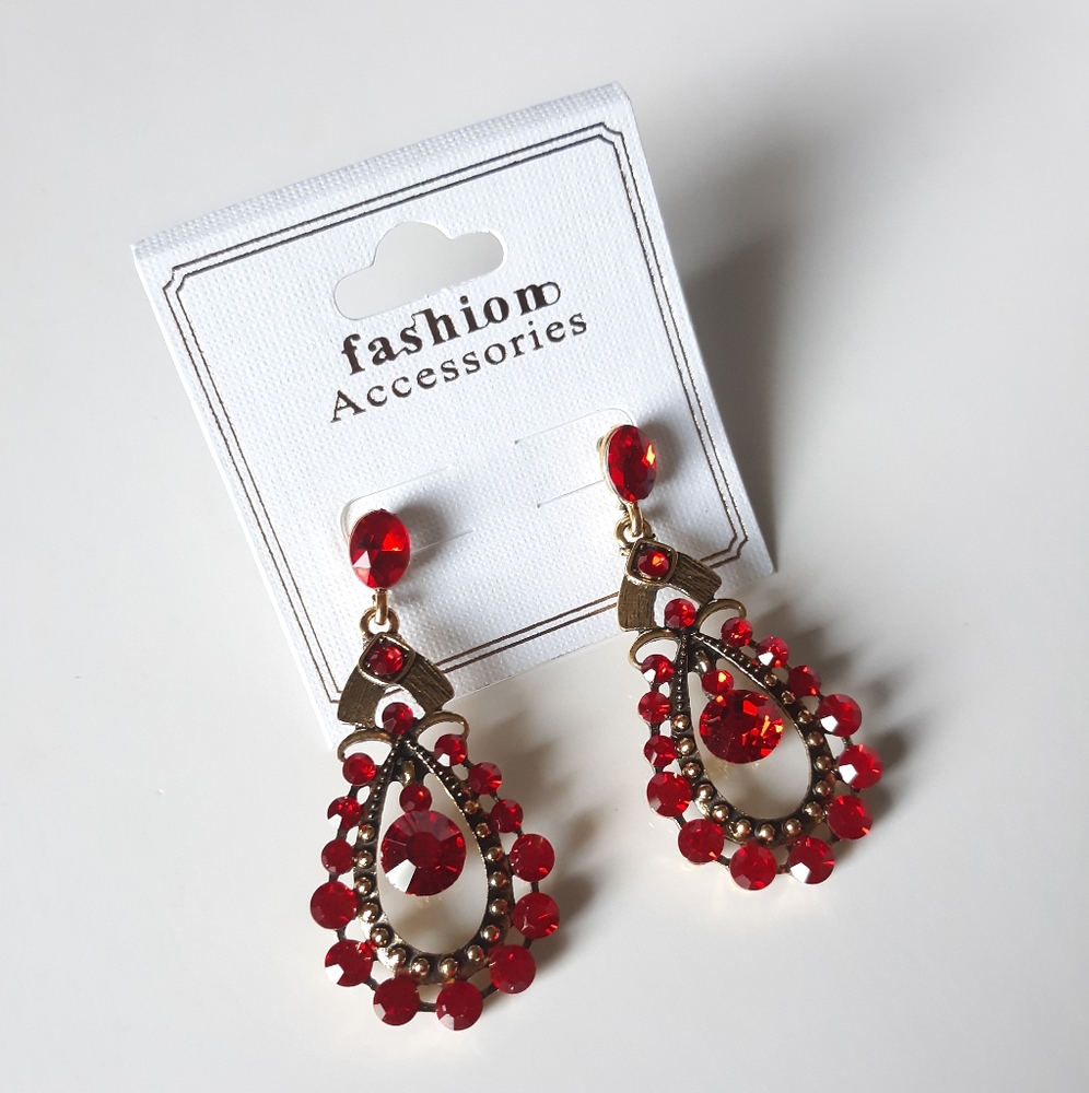 Fashion Accessories Fancy Teardrop Earrings